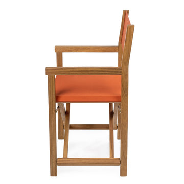 Cukor Classic Vintage Outdoor Acacia Wood Folding Director Chair with Canvas Seat - JONATHAN Y